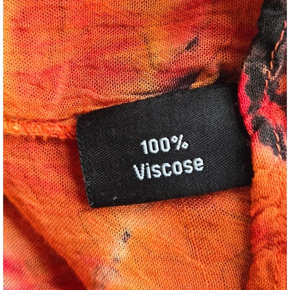 GreaterGood Boho Tie Dye Sleeveless Tunic Top - XL - 100% Viscose - Picture 6 of 7